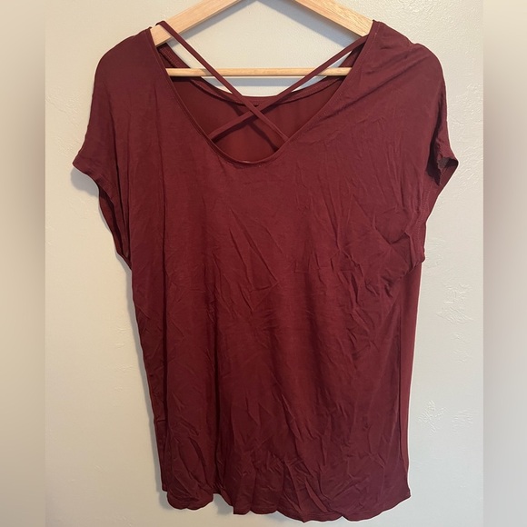 Loft Elegant Burgundy Women's Top NWT - Picture 9 of 9